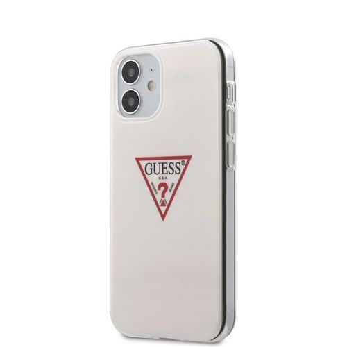 GUESS TRIANGLE LOGO - ETUI IPHONE 12  MINI (BIAŁY) na Arena.pl