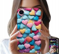 ETUI DO IPHONE XR - KOLOROWE SERCA MOŻLIWOŚĆ PERSONALIZACJI
