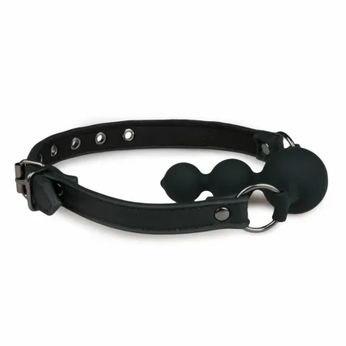 easytoys ball gag silikonowy z regulowanym paskiem czarny na Arena.pl