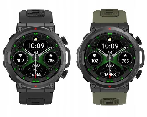 SMARTWATCH ZEGAREK MĘSKI POLSKIE MENU ROZMOWY SPORT PULS 2 PASKI AMOLED na Arena.pl
