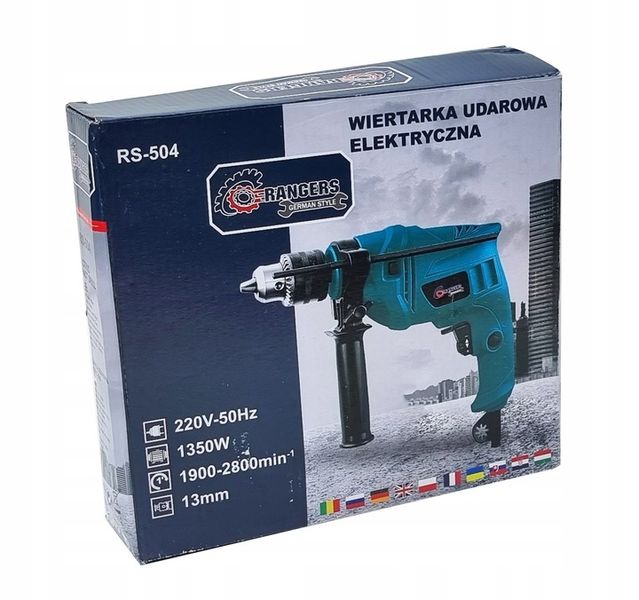 WIERTARKA ELEKTRYCZNA UDAROWA UDAR REGULACJA 1350W zdjęcie 5