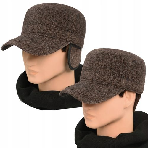 Czapka zimowa PATROLÓWKA męska Pako Jeans ocieplana z chowanymi nausznikami na Arena.pl