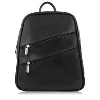 plecaczek damski skórzany mały czarny miejski pojemny abruzzo abr-32