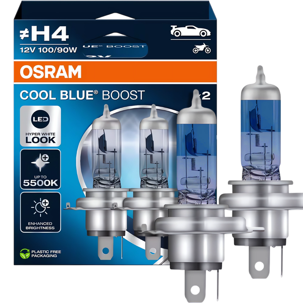 ŻARÓWKI H4 OSRAM COOL BLUE BOOST NEXT 5500K BIAŁE zdjęcie 1