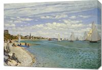 Obraz 70x50cm Regatta at Sainte-Adresse, Monet Vintage
