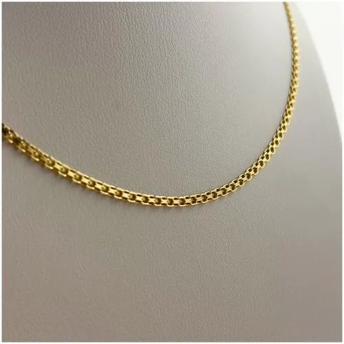 PIĘKNY ZŁOTY ŁAŃCUSZEK DAMSKI BISMARK 2 MM SOLIDNY / SREBRNY 925 NA PREZENT na Arena.pl