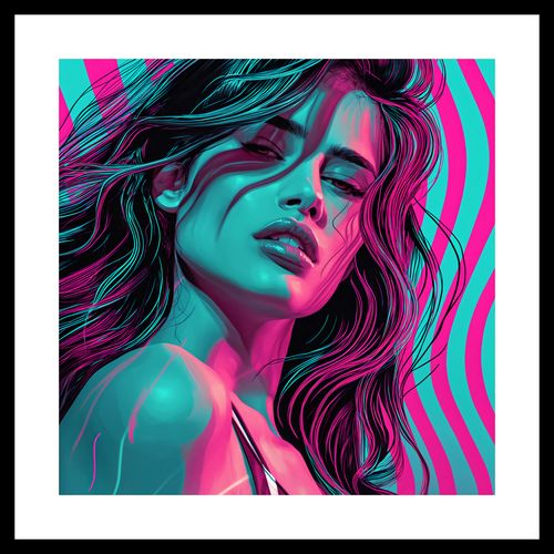 Plakat 30x30cm Neonowy Wzrok na Arena.pl