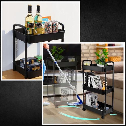 Wózek kuchenny STOLIK NA KÓŁKACH WÓZEK 3 POZIOMOWY BLOKADA KÓŁEK na Arena.pl