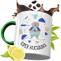 Kubek Zielony Dla Kucharza Idealny Prezent Z Nadrukiem Ze Zdjęciem