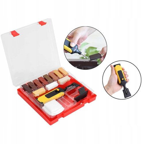 ZESTAW DO NAPRAWY MEBLI NARZĘDZIA NAPRAWCZE DO PARKIETU WOSK MARKERY na Arena.pl