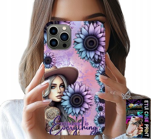 ETUI DO IPHONE 12 PRO - KOBIETA W SŁONECZNIKACH, KOBIECE WZORY na Arena.pl