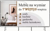 BANER REKLAMOWY oczkowany 200x100cm projekt w cenie MEBLE NA WYMIAR
