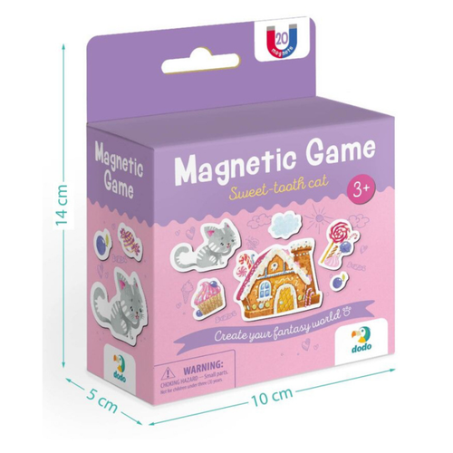 Gra Magnetyczna Słodki Kotek 20 El. Magnesów Zestaw Gra Planszowa 200233 na Arena.pl