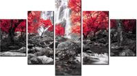 75CM 120 OBRAZ 5 ELEM JESIENNY WODOSPAD ŚCIENNY DRUK