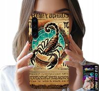 ETUI DO HUAWEI P30 - SKORPION ZNAK ZODIAKU ASTRONOMIA + FOLIA