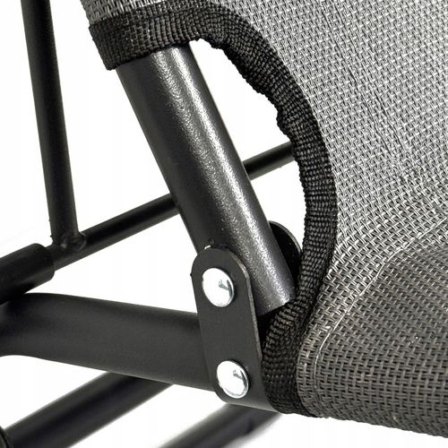 ROZKŁADANY LEŻAK ŁÓŻKO POLOWE TURYSTYCZNE SKŁADANE RIVIERA II JASNY SZARY na Arena.pl