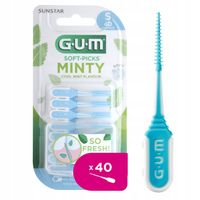 GUM SOFT-PICKS MINTY Szczoteczka międzyzębowa Miętowa - mała