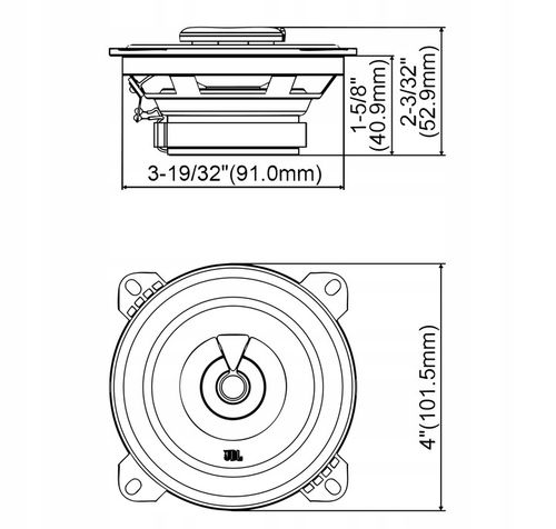 JBL Stage1 42F | 4" 320W | 10 cm / 100 mm Głośniki Samochodowe na Arena.pl