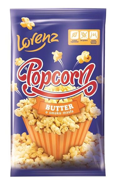 Lorenz Popcorn o smaku masła 90 g zdjęcie 2