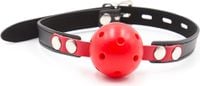 fetish fever   ball gag   red