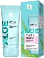 AA ALOES Nawilżający krem SPF 50 kwas hialuronowy witamina E aloes