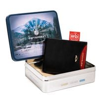 Portfel męski ze skóry naturalnej z ochroną kart RFID na prezent Peterson