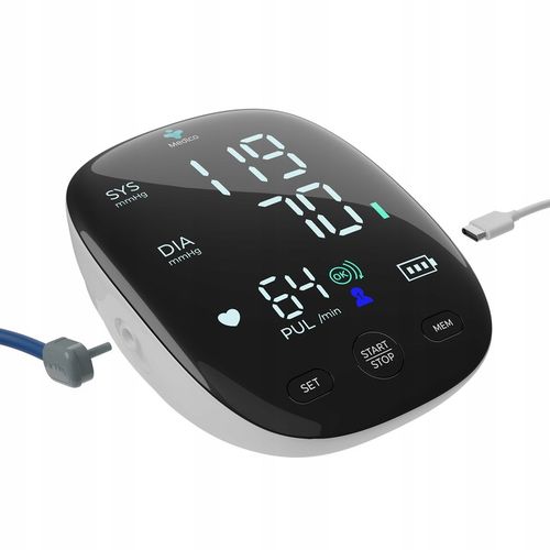 CIŚNIENIOMIERZ NARAMIENNY MEDICO ARYTMIA, EKRAN LED,USB, DZIENNICZEK GRATIS na Arena.pl