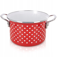 Garnek EMALIOWANY do gotowania tradycyjny na gaz indukcję 18 cm 2L