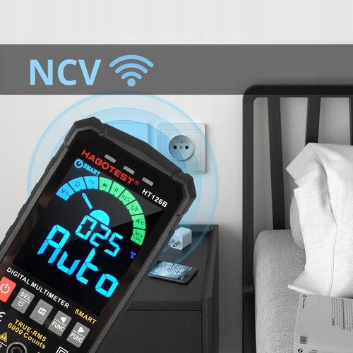 CYFROWY MULTIMETR UNIWERSALNY CZYTELNY EKRAN NCV RMS LIVE TEST LATARKA LED na Arena.pl