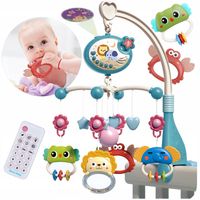 KARUZELA DO ŁÓŻECZKA projektor PILOT Regulacja głośności Gryzak Grzechotka