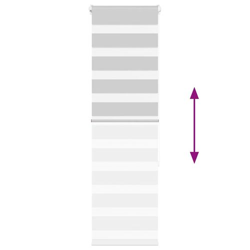 Roleta zebra, jasnoszara, szerokość tkaniny 45,9 cm, poliester na Arena.pl