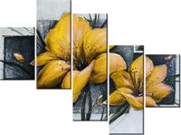 100 75CM OBRAZ 5 ELEM MAKOWY DUET NR 3 ŚCIENNY