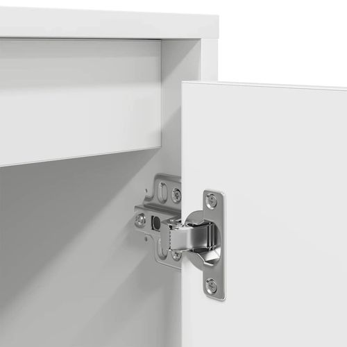 Szafka RTV z oświetleniem LED Biała 160,5x41x50 cm na Arena.pl