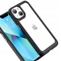 outer space case etui iphone 14 plus sztywny pokrowiec z żelową ramką