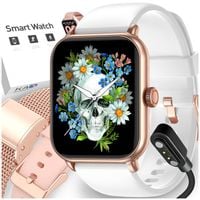 SMARTWATCH DAMSKI ROZMOWY ZEGAREK SPORTOWY POLSKIE MENU POMIARY SMART WATCH