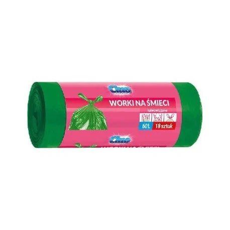 WORKI NA ŚMIECI 60L 18SZT ZIELONE FOLCOM HIT!!! na Arena.pl