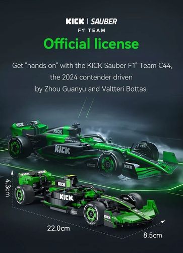 KLOCKI CADA BOLID FORMULA 1 KICK SAUBER F1 TEAM C44 314 EL. C55032W na Arena.pl