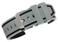 pasek silikonowy szaro-czarny u14-22-6