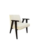 Fotel F7 retro PRL - wygodny fotel tapicerowany styl vintage drewniane nogi