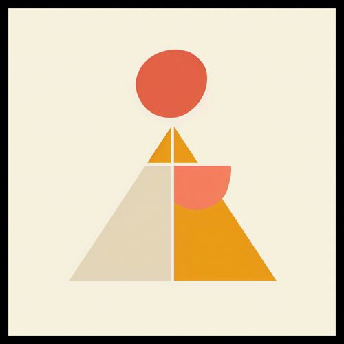 Plakat 60x60cm Piramida Równowagi na Arena.pl