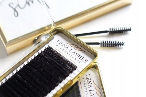 Rzęsy do przedłużania CZARNE C 0.07 13mm OBJĘTOŚCIOWE LENA LASHES na Arena.pl