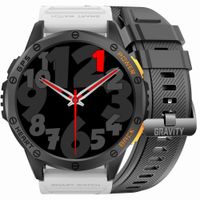 Smartwatch Męski GRAVITY GPS GT24-2 Czarny Pasek Silikonowy