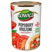 ŁOWICZ POMIDORY KROJONE 400ML PUSZKA