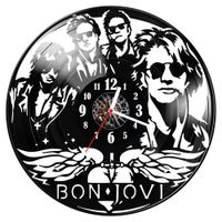 Zegar ścienny z płyty winylowej Bon Jovi 1203.14