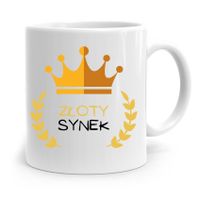 Kubek Prezent Dla Syna Dziecka Złoty Synek Z Nadrukiem Ze Zdjęciem