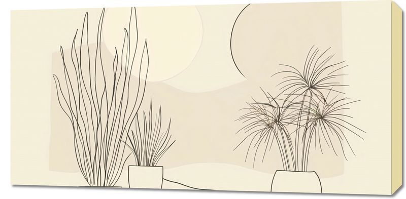 Obraz 100x50cm Roślinność w Pastelu zdjęcie 1