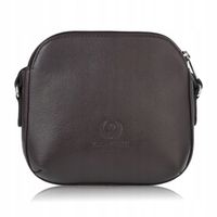 Torebka damska na ramię listonoszka skórzana brąz Paolo Peruzzi SI-11-BR