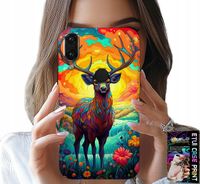 ETUI DO XIAOMI NOTE 7 - KOLOROWE WZORY JELEŃ ŁOŚ ZWIERZĘTA LEŚNE