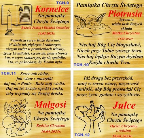 Złoty Łańcuszek z Medalikiem 585 Na Komunię Chrzest GRAWER+UPOMINEK GRATIS na Arena.pl