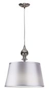 Prima lampa wisząca chromowy 1x60W E27 abażur srebrny